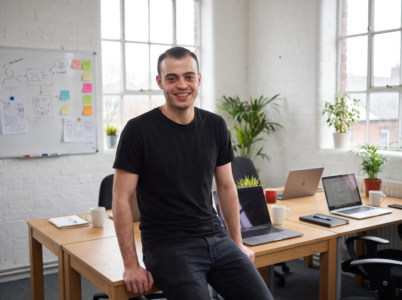 Michael Porke, co-founder, in the Icarus office